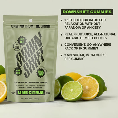 Downshift Gummies in Lime Citrus Flavor - Detail 02